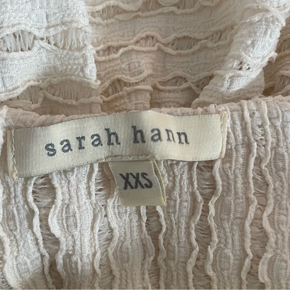 Sarah Hann white and yellow crochet top 20911 - Picture 6 of 9